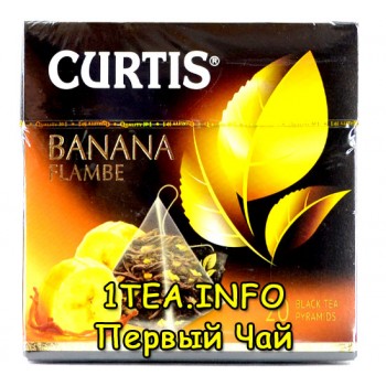 Чай Кертис Curtis Banana Flambe 20 пирамидок
