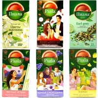 Набор чая в пакетиках Пиала со вкусами 6 пачек