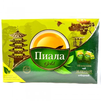 Чай Пиала Зеленый 100 пакетиков
