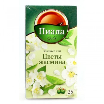 Чай Пиала зелёный с жасмином 25 пакетиков