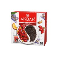 Чай Акбар Яблоко-шиповник 100 пакетиков