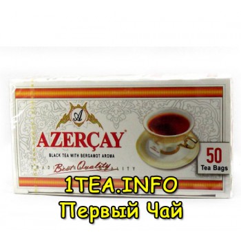 Чай Азерчай с бергамотом чёрный 50 пак.
