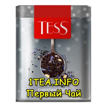 Tess Christmas Nuts ТЕСС Кристмас Натс черный листовой с добавками в железной банке 110 гр.