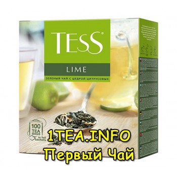 Tess Lime ТЕСС Лайм зеленый с добавками 100 пакетиков