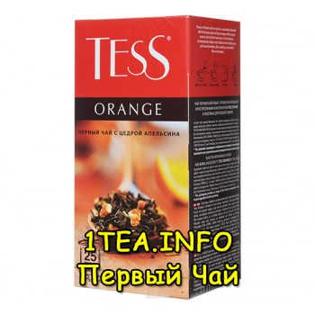 Tess Orange ТЕСС Оранж черный с добавками 25 пакетиков