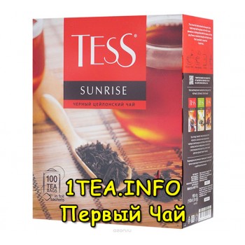 Чай Tess Sunrise ТЕСС Санрайз черный 100 пакетиков