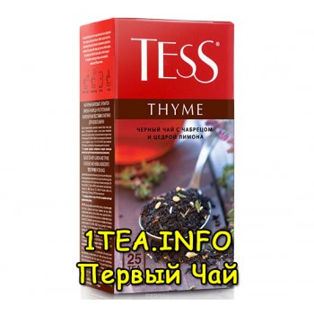 Tess Thyme ТЕСС Тайм черный с добавками 25 пакетиков
